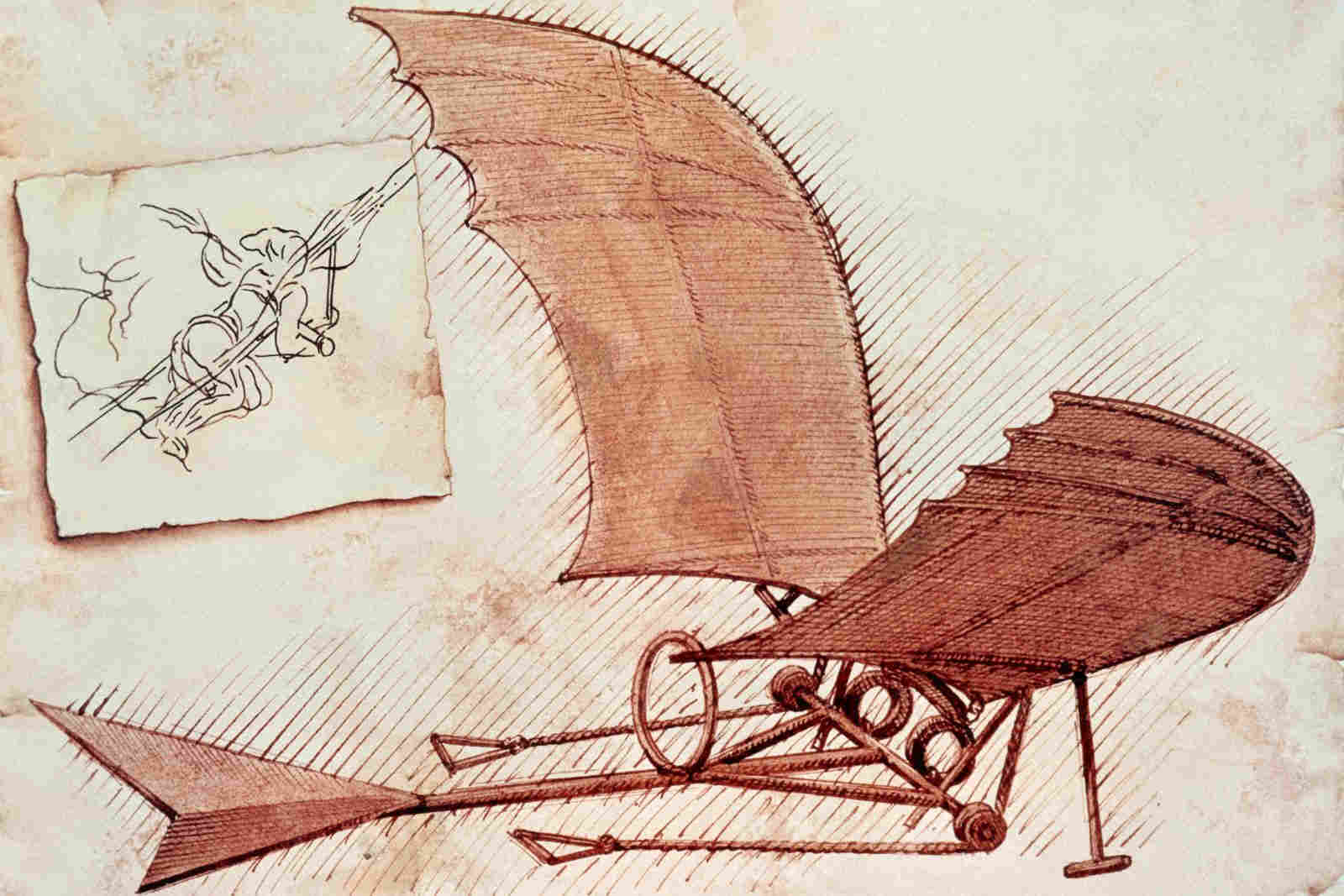 La máquina voladora de Leonardo Da Vinci